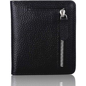 Small Leather Wallet for Women Small Compact Bifold Pocket RFID Blocking